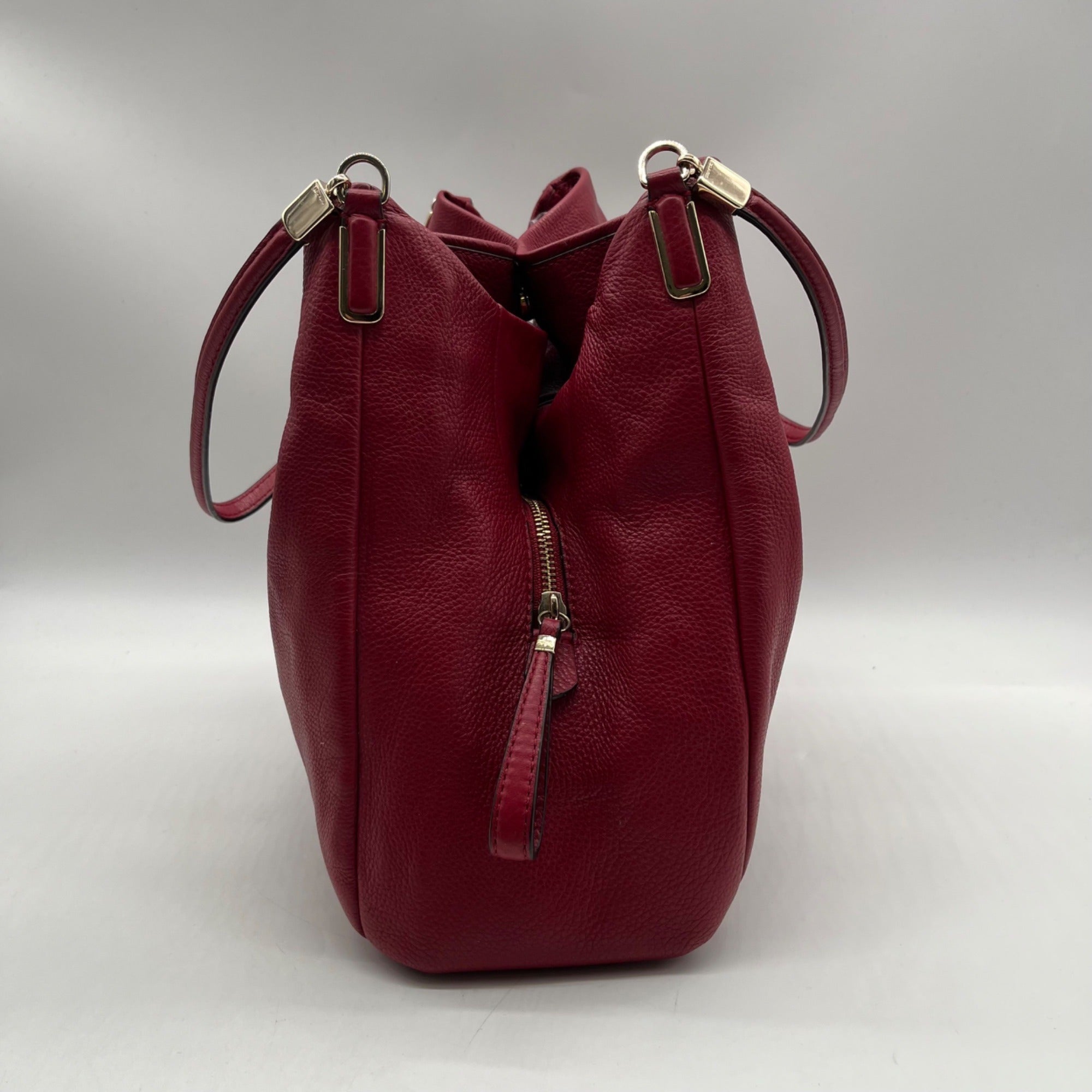 Coach Red Leather Madison Pheobe Shoulder Bag