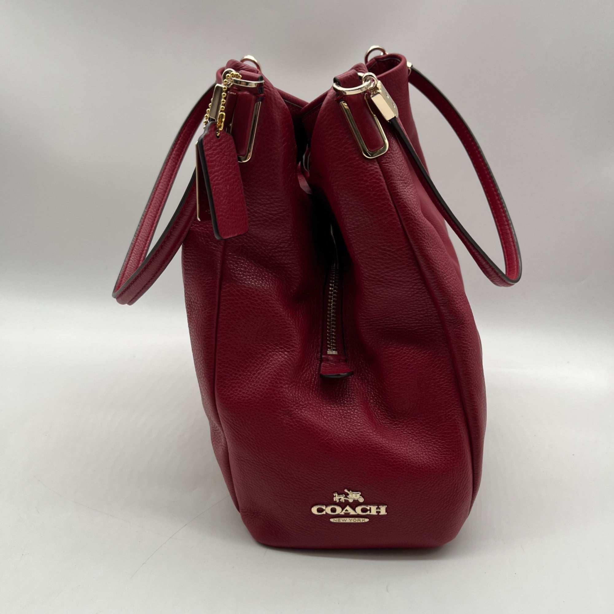 Coach Red Leather Madison Pheobe Shoulder Bag