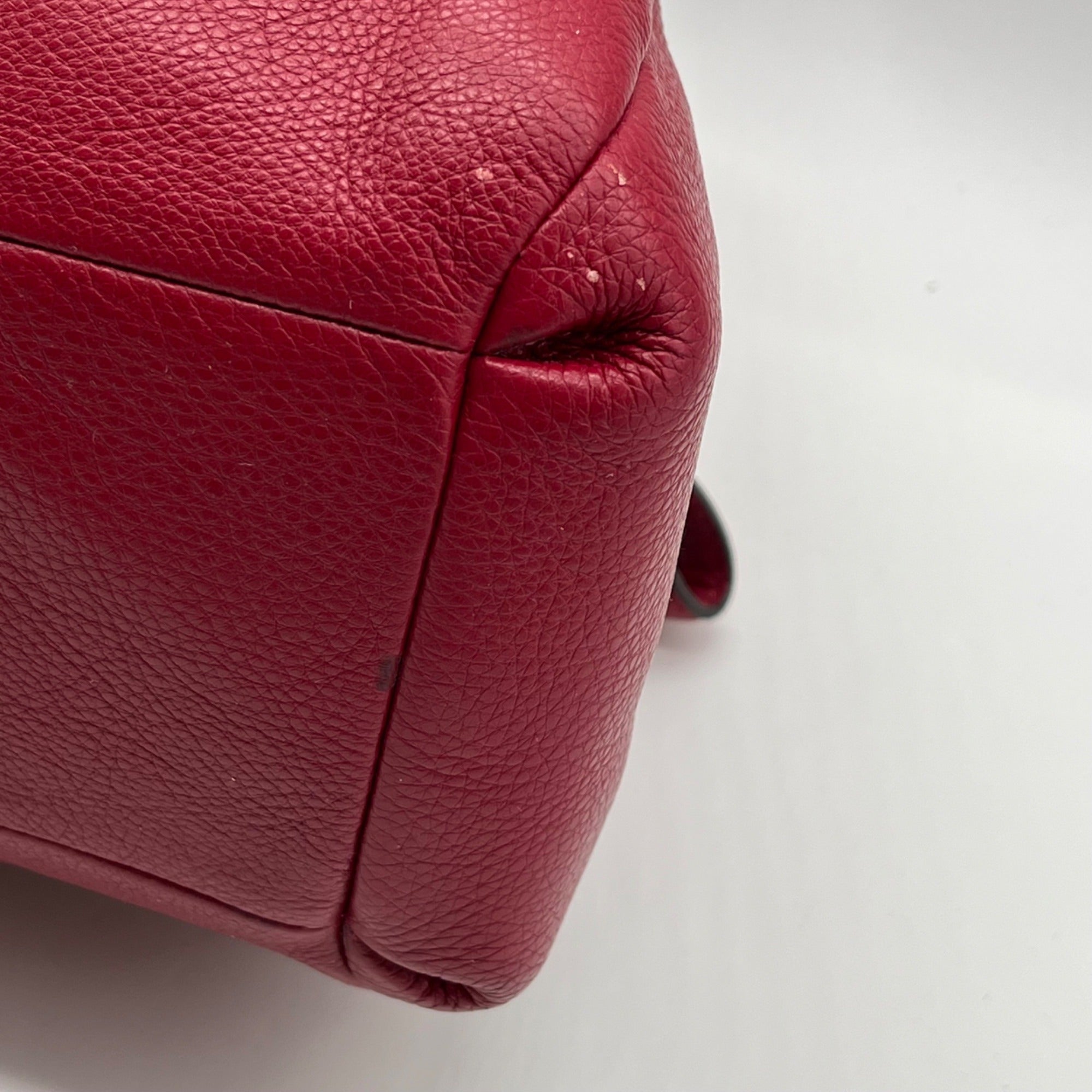 Coach Red Leather Madison Pheobe Shoulder Bag