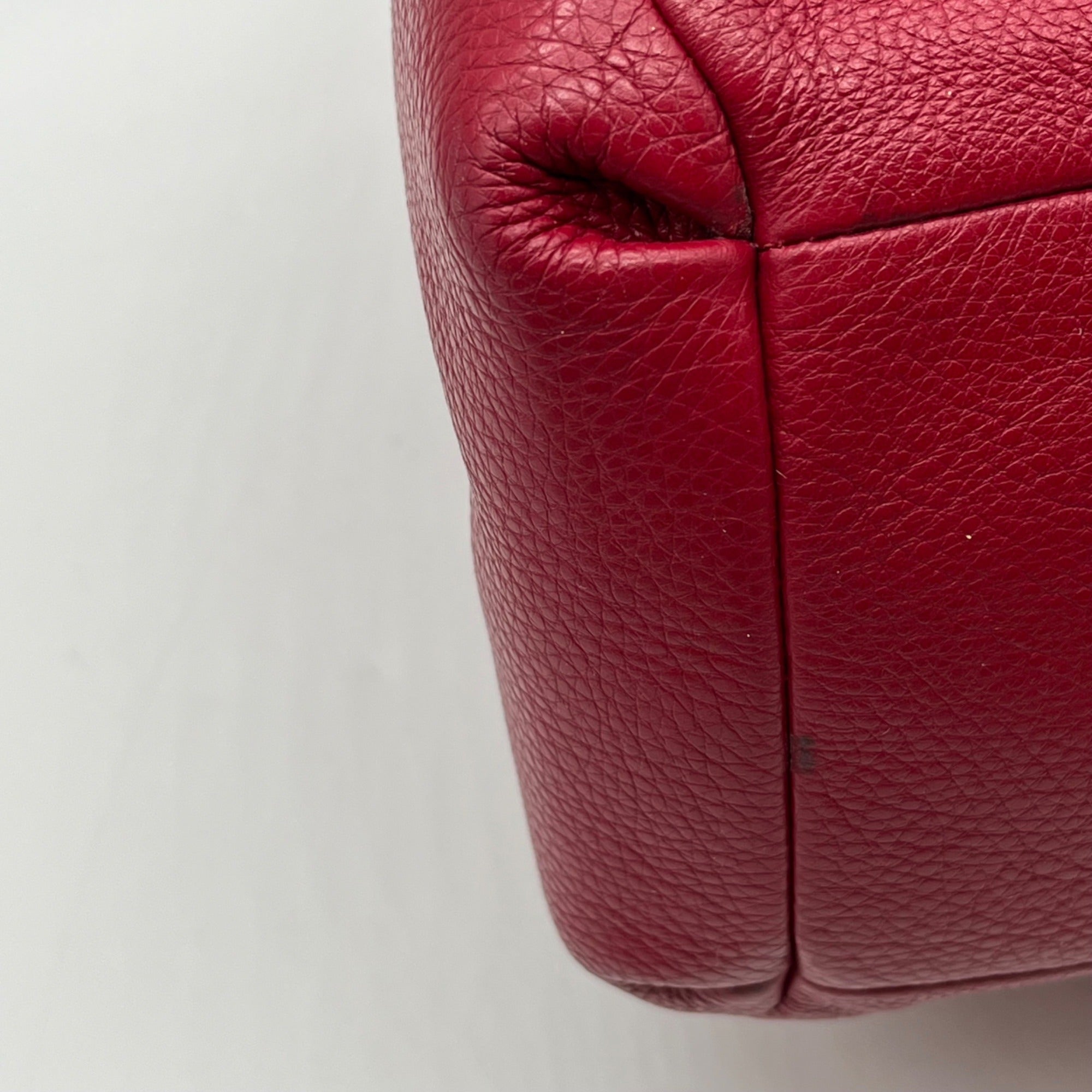 Coach Red Leather Madison Pheobe Shoulder Bag