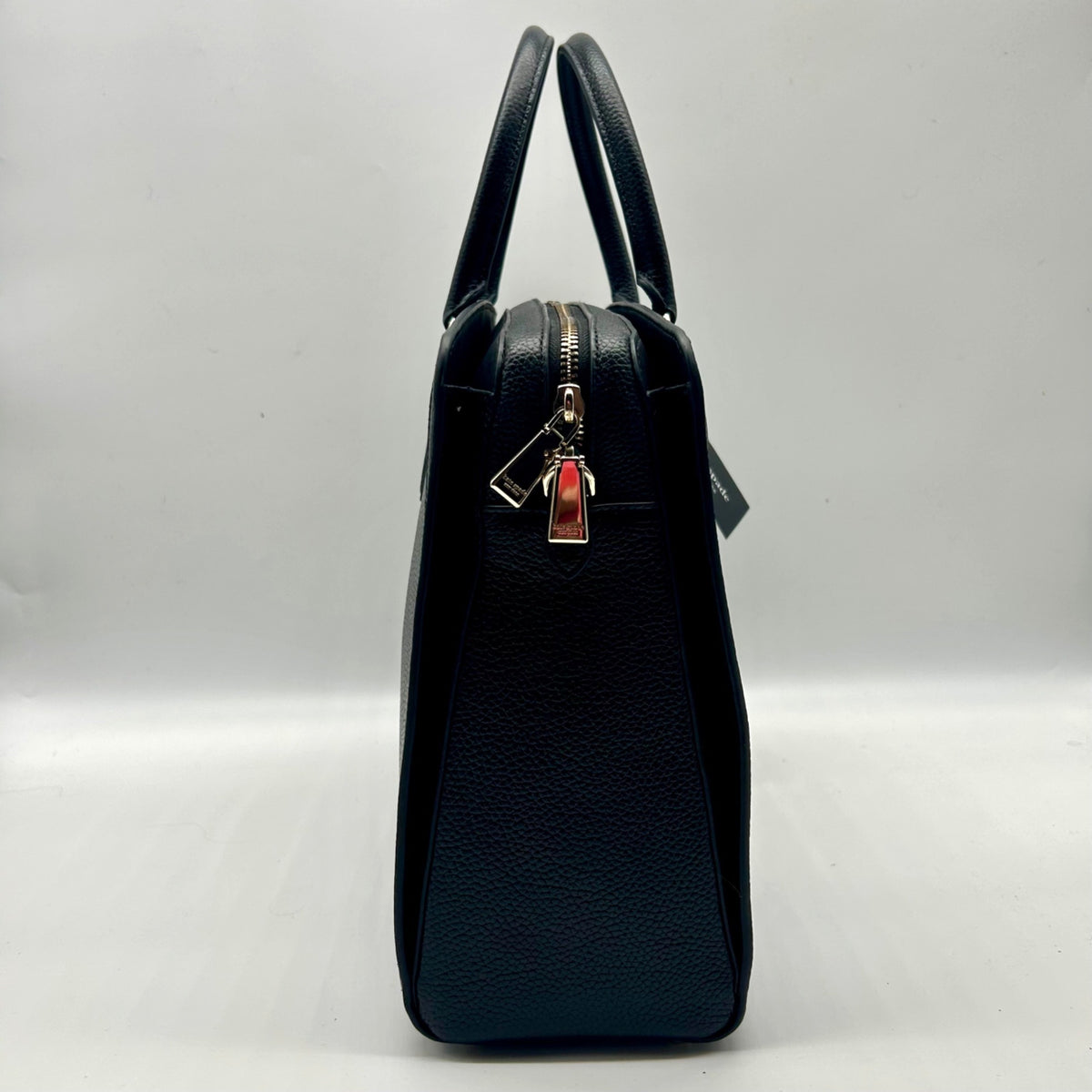 Kate Spade Black Pebbled Leather Satchel Tote Bag
