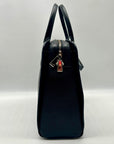 Kate Spade Black Pebbled Leather Satchel Tote Bag
