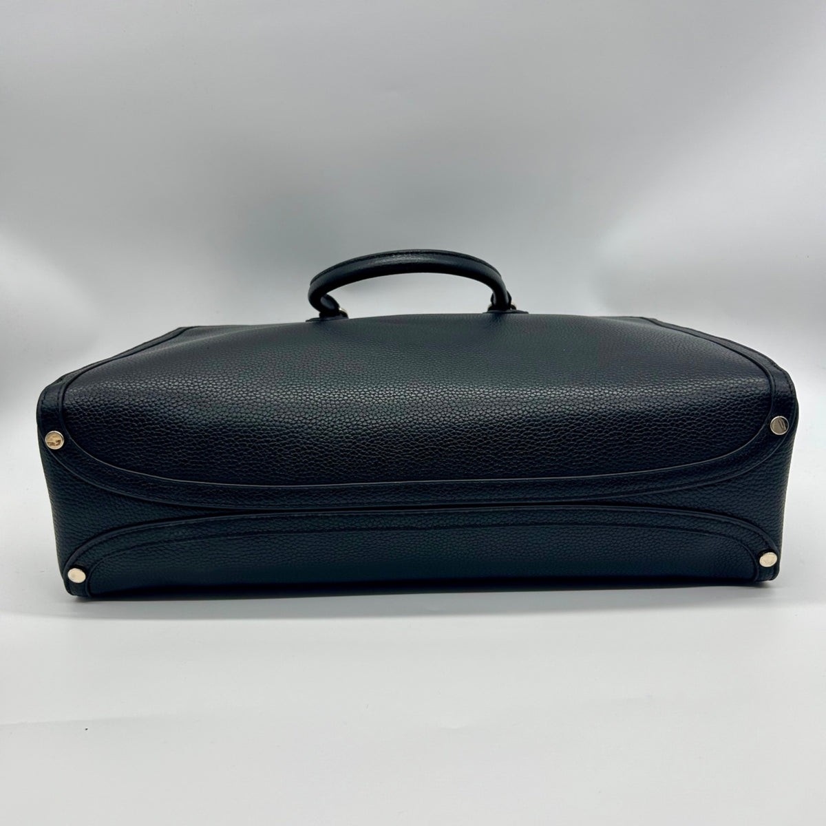 Kate Spade Black Pebbled Leather Satchel Tote Bag