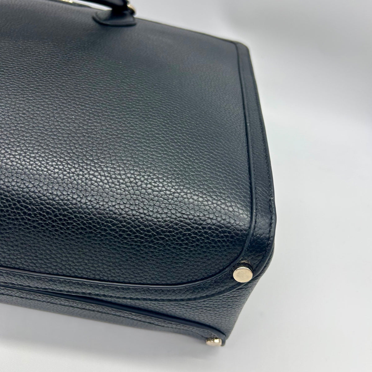 Kate Spade Black Pebbled Leather Satchel Tote Bag