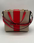 Kate Spade Chelsea Square Bennett Beige Leather Satchel Bag