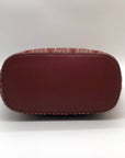 Michael Kors Brick Leather Brooklyn Grommet Feed Crossbody Bag