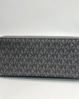 Michael Kors Dark Silver Monogram Jet Set Wristlet - NWT