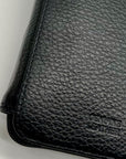 Giani Bernini Black Softy Leather Tech Crossbody Wallet