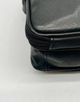 Fossil Black Padded Leather Crossbody Bag