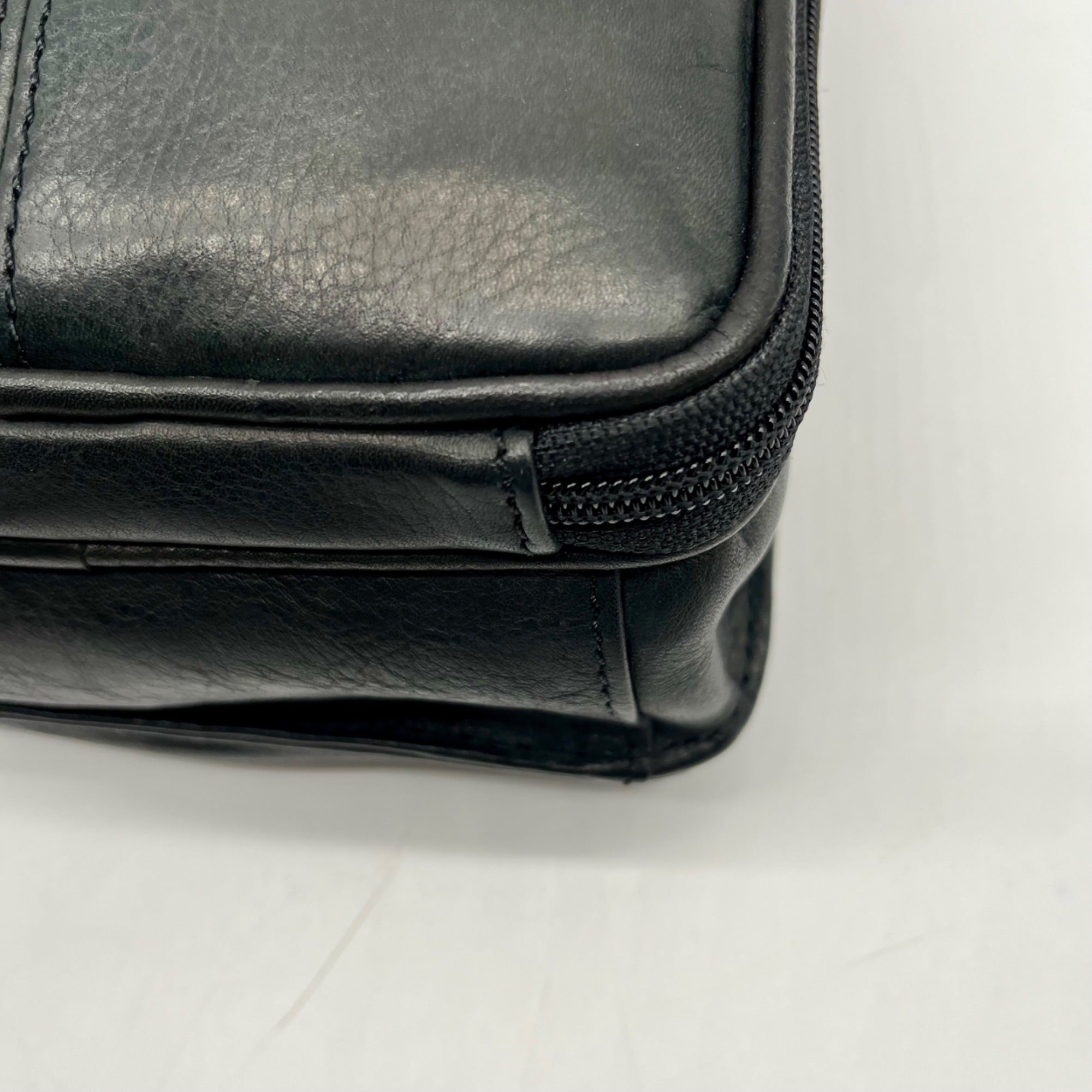 Fossil Black Padded Leather Crossbody Bag