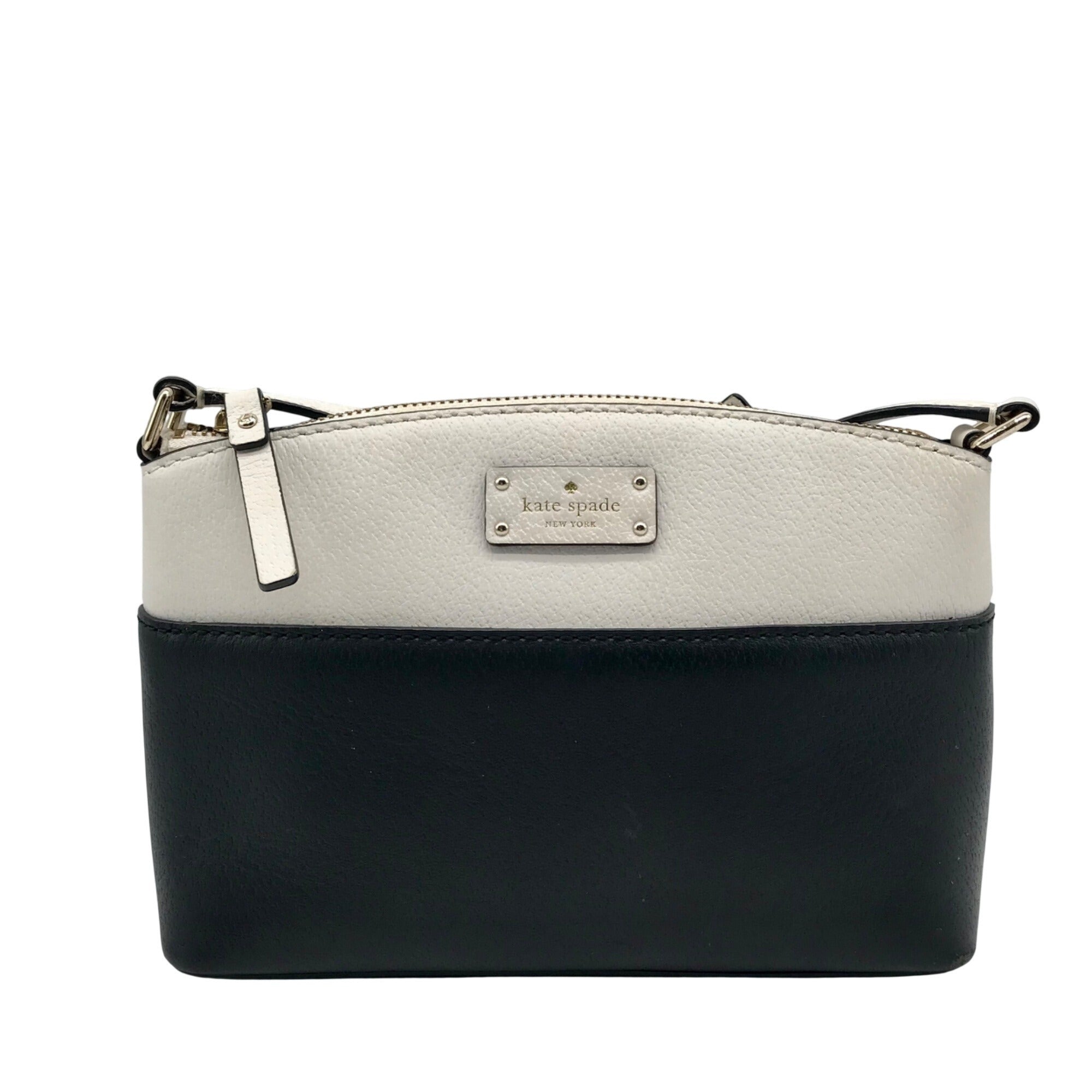 Kate Spade Black &amp; White Leather Grove Street Millie Crossbody Bag