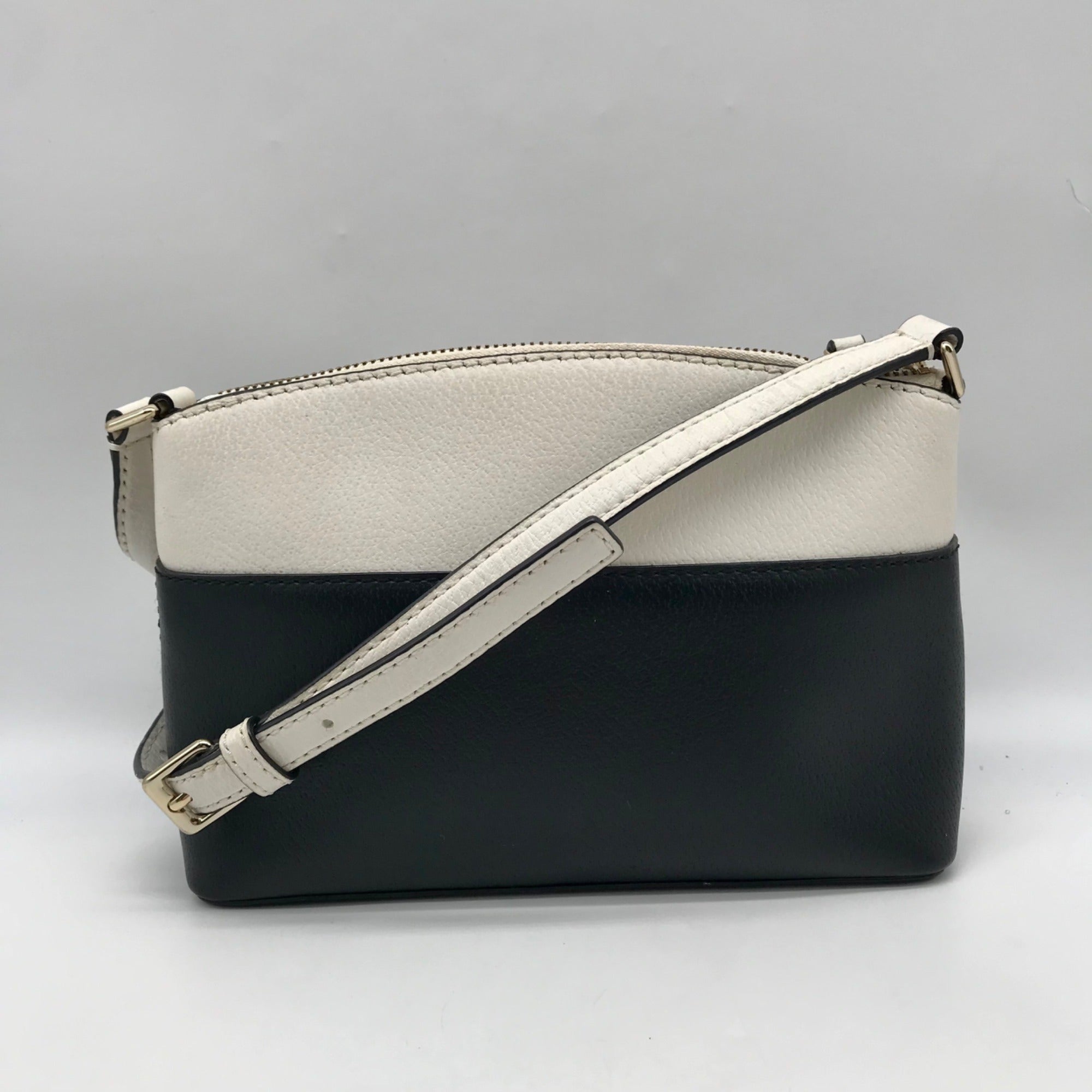 Kate Spade Black &amp; White Leather Grove Street Millie Crossbody Bag
