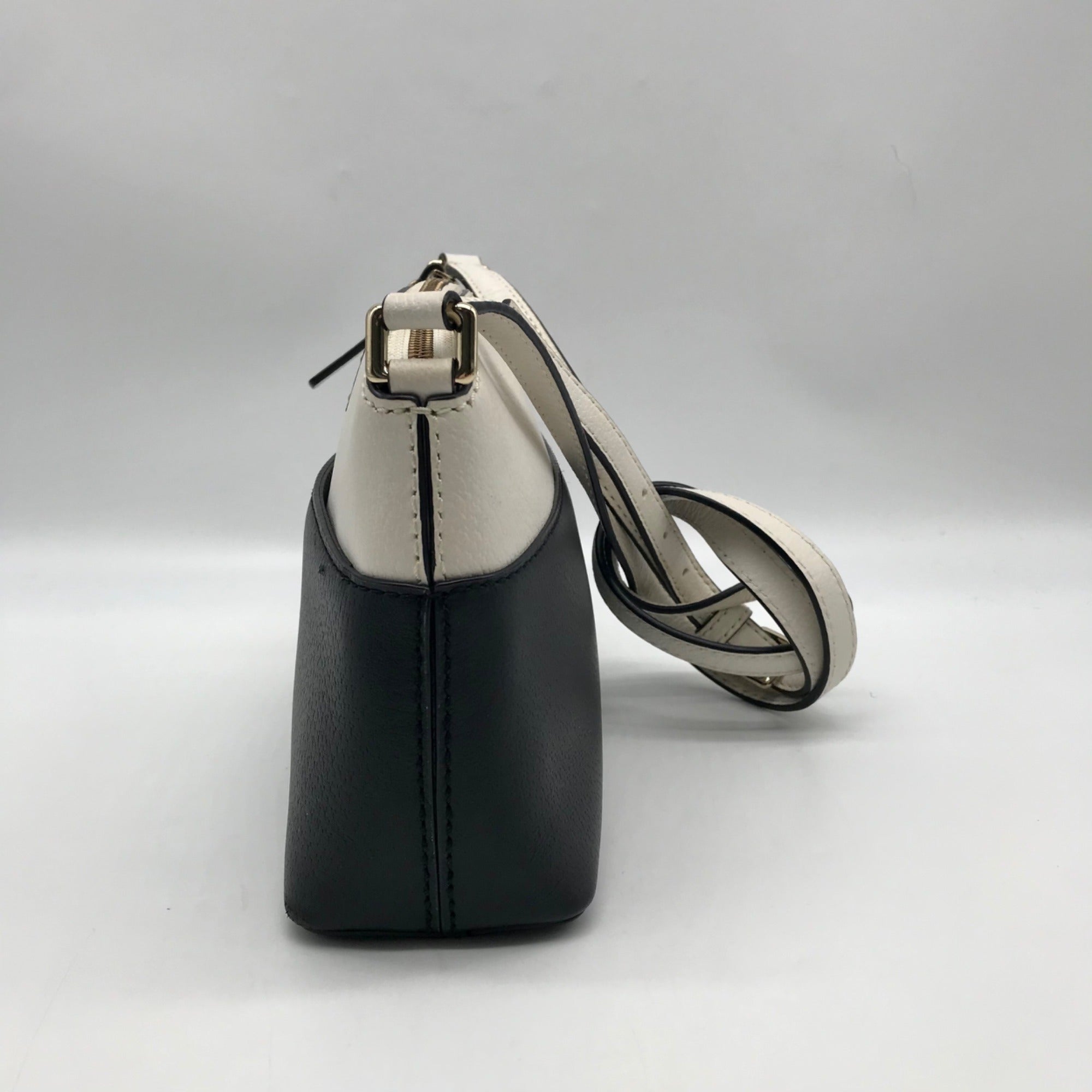 Kate Spade Black &amp; White Leather Grove Street Millie Crossbody Bag
