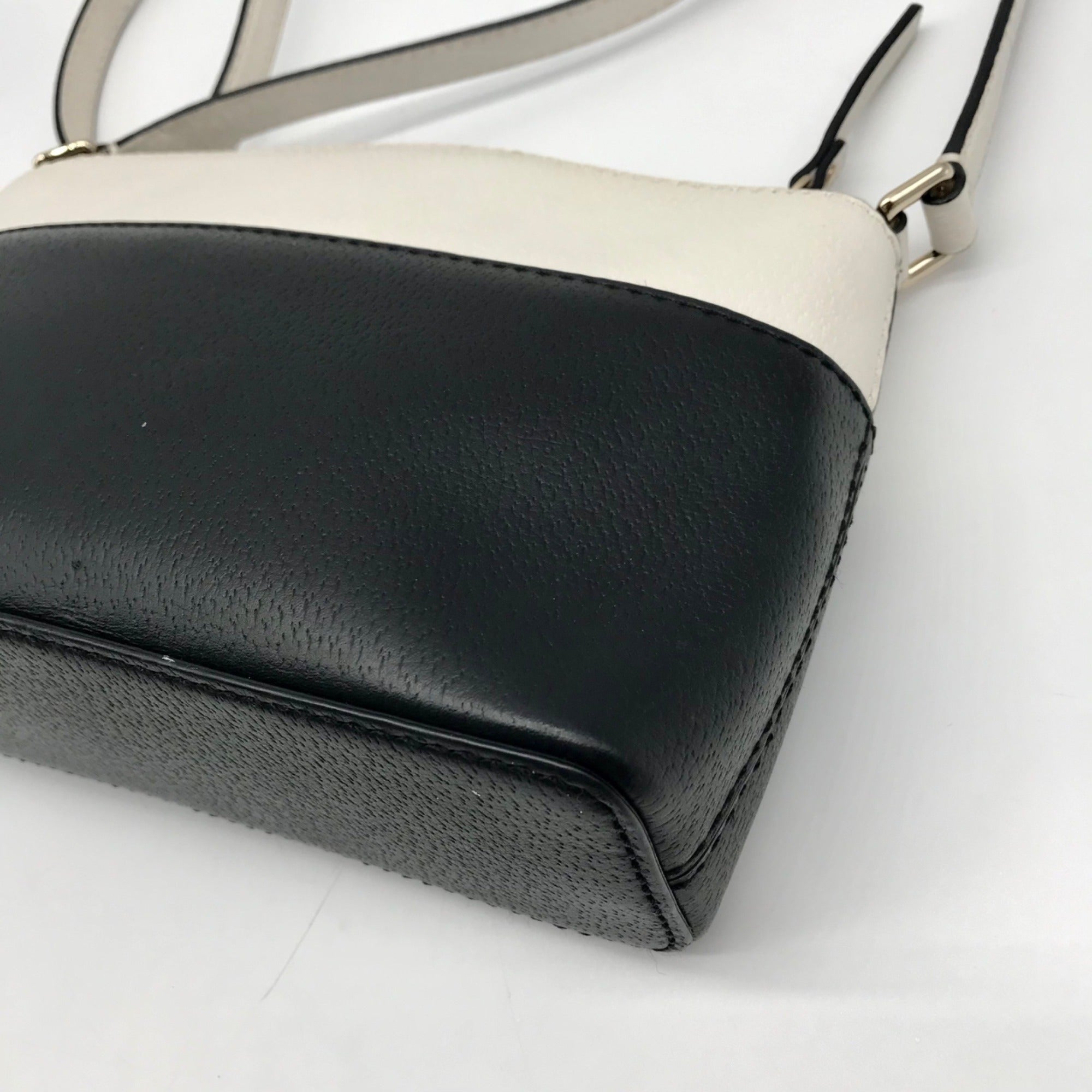 Kate Spade Black &amp; White Leather Grove Street Millie Crossbody Bag
