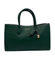 Michael Kors East West Bosco Green Leather Scarlett Satchel - NWT