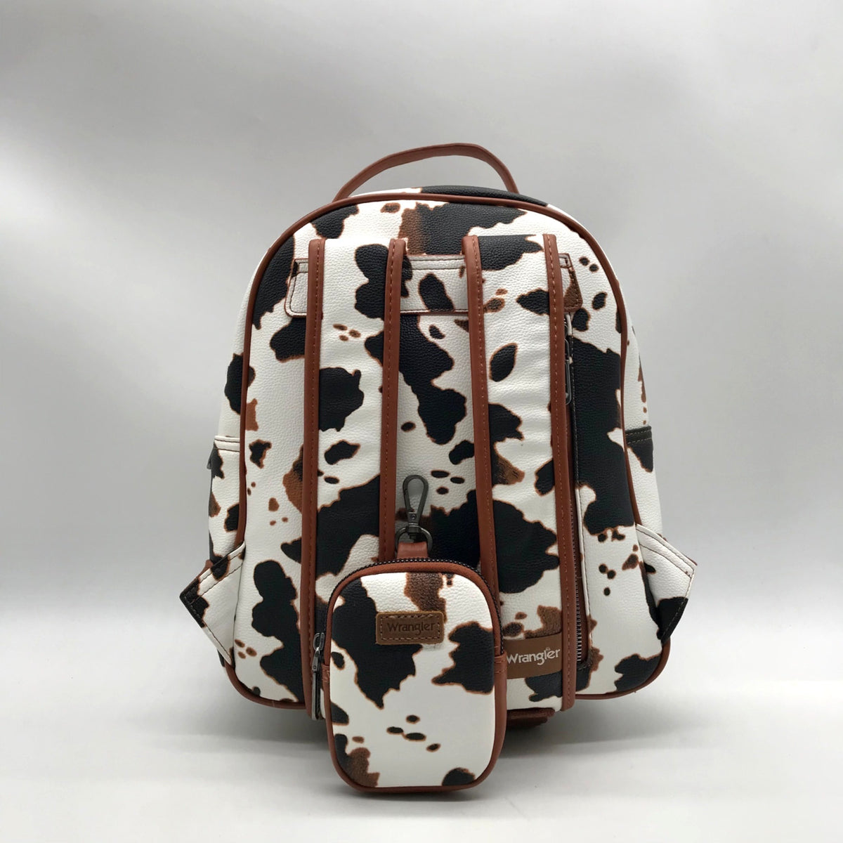 Wrangler Cow Print Faux Leather Backpack