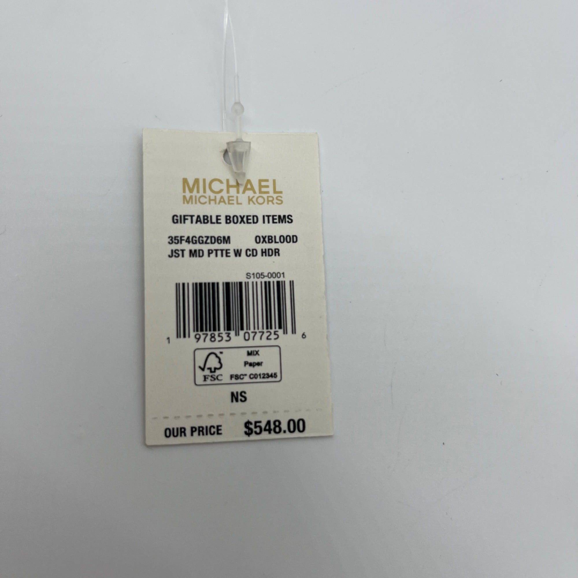 Michael Kors Oxblood Rouge Sombre Leather Shoulder Bag Gift Set