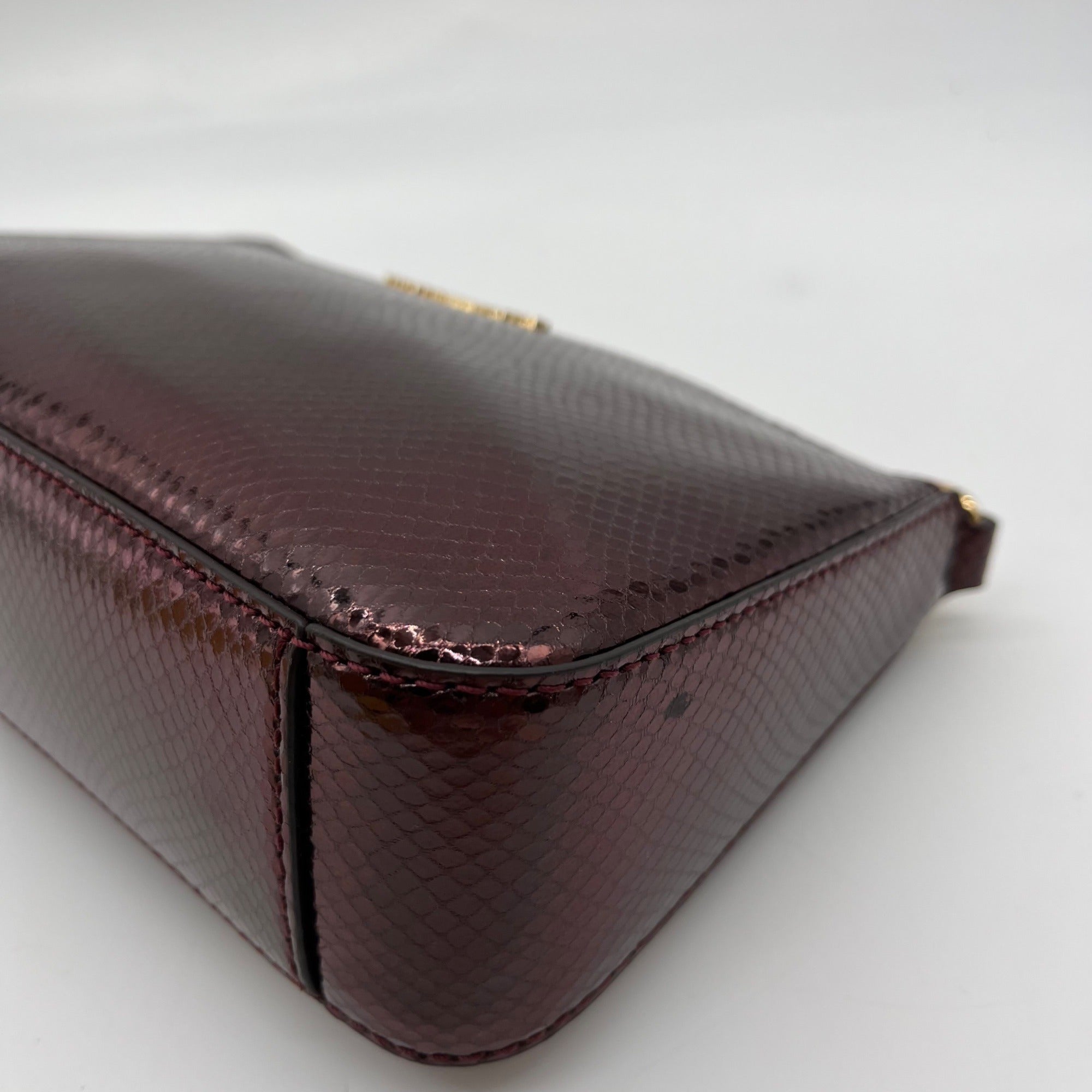 Michael Kors Oxblood Rouge Sombre Leather Shoulder Bag Gift Set