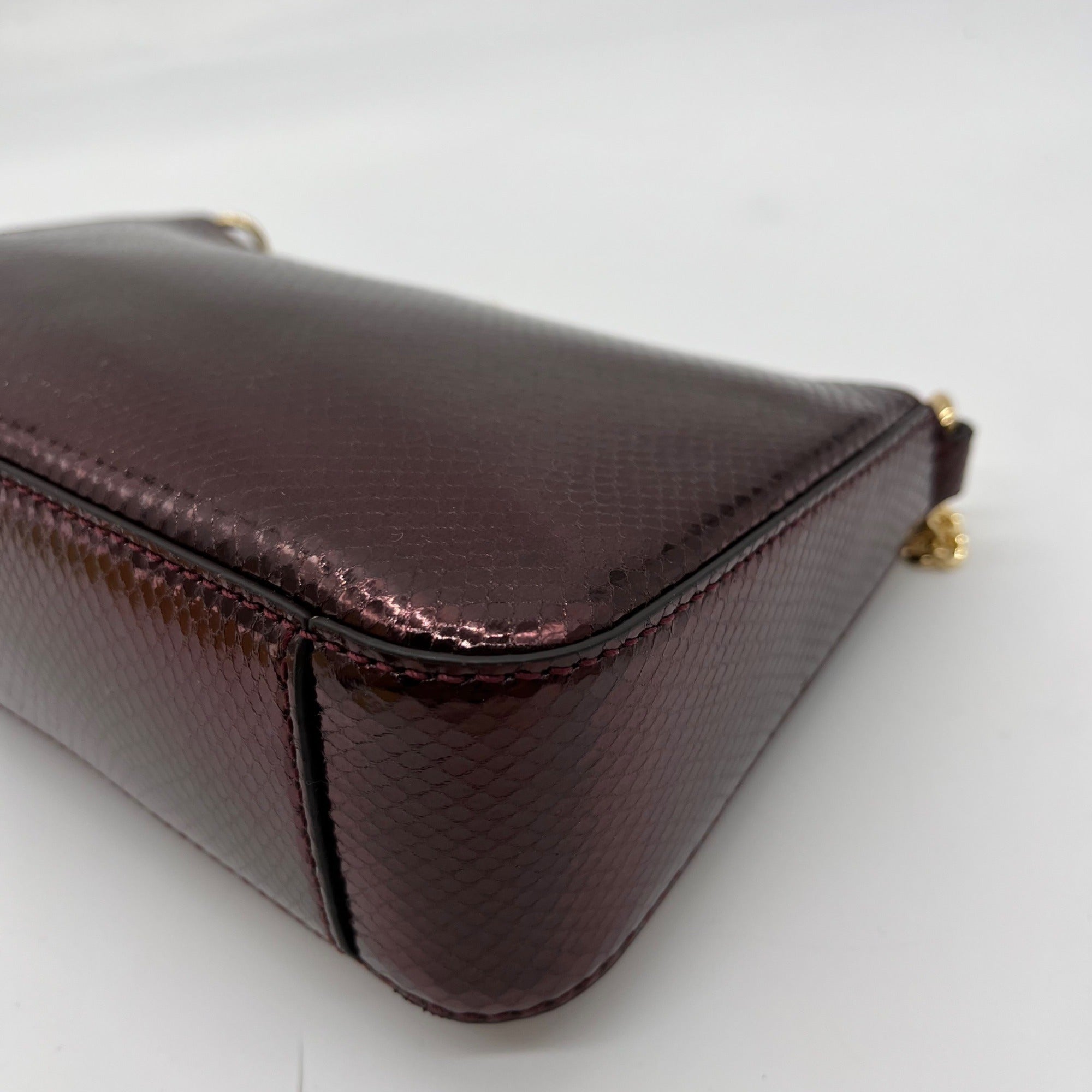 Michael Kors Oxblood Rouge Sombre Leather Shoulder Bag Gift Set