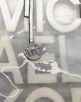 Michael Kors Clear Plastic Graphic Logo Print Tote Bag