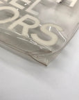 Michael Kors Clear Plastic Graphic Logo Print Tote Bag