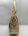 Michael Kors Metallic Gold Pebbled Leather Brooke Shoulder Bag