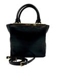 Michael Kors Black Leather Lana Convertible Satchel Bag