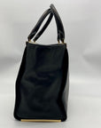 Michael Kors Black Leather Lana Convertible Satchel Bag