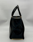 Michael Kors Black Leather Lana Convertible Satchel Bag