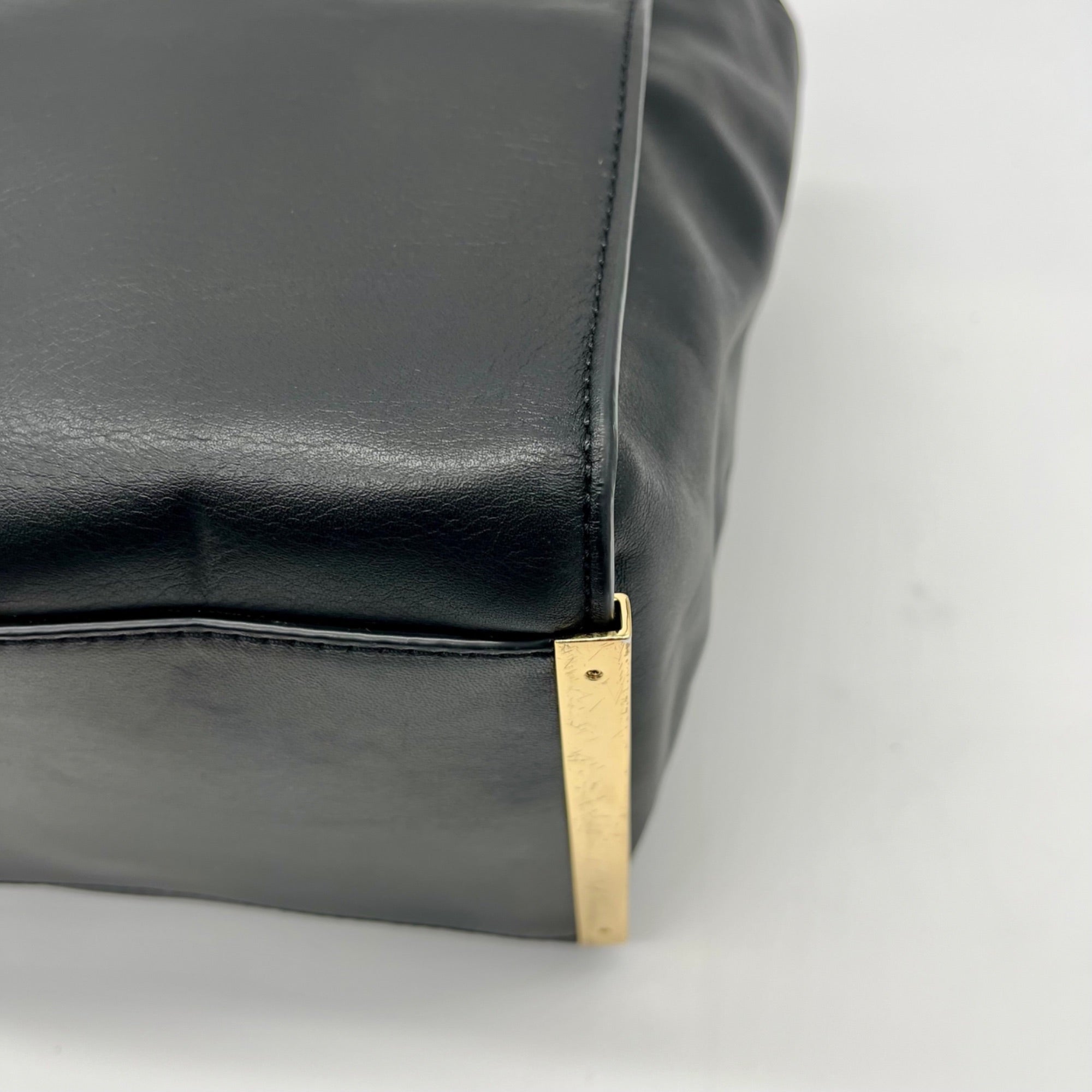 Michael Kors Black Leather Lana Convertible Satchel Bag