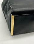 Michael Kors Black Leather Lana Convertible Satchel Bag