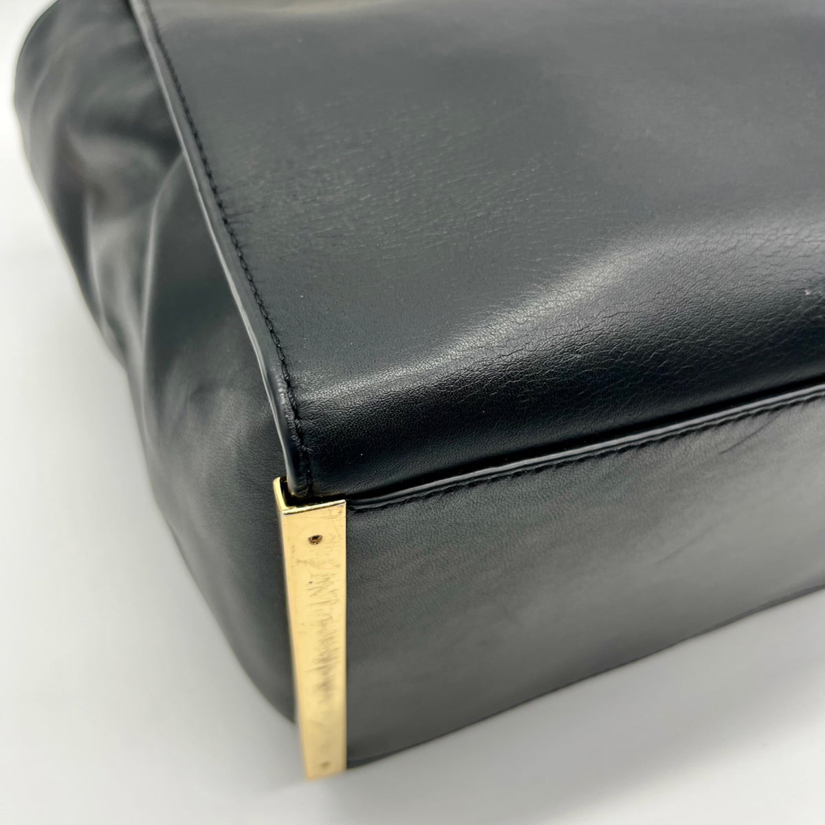 Michael Kors Black Leather Lana Convertible Satchel Bag