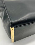Michael Kors Black Leather Lana Convertible Satchel Bag