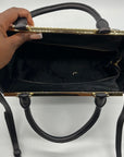 Michael Kors Black Leather Lana Convertible Satchel Bag