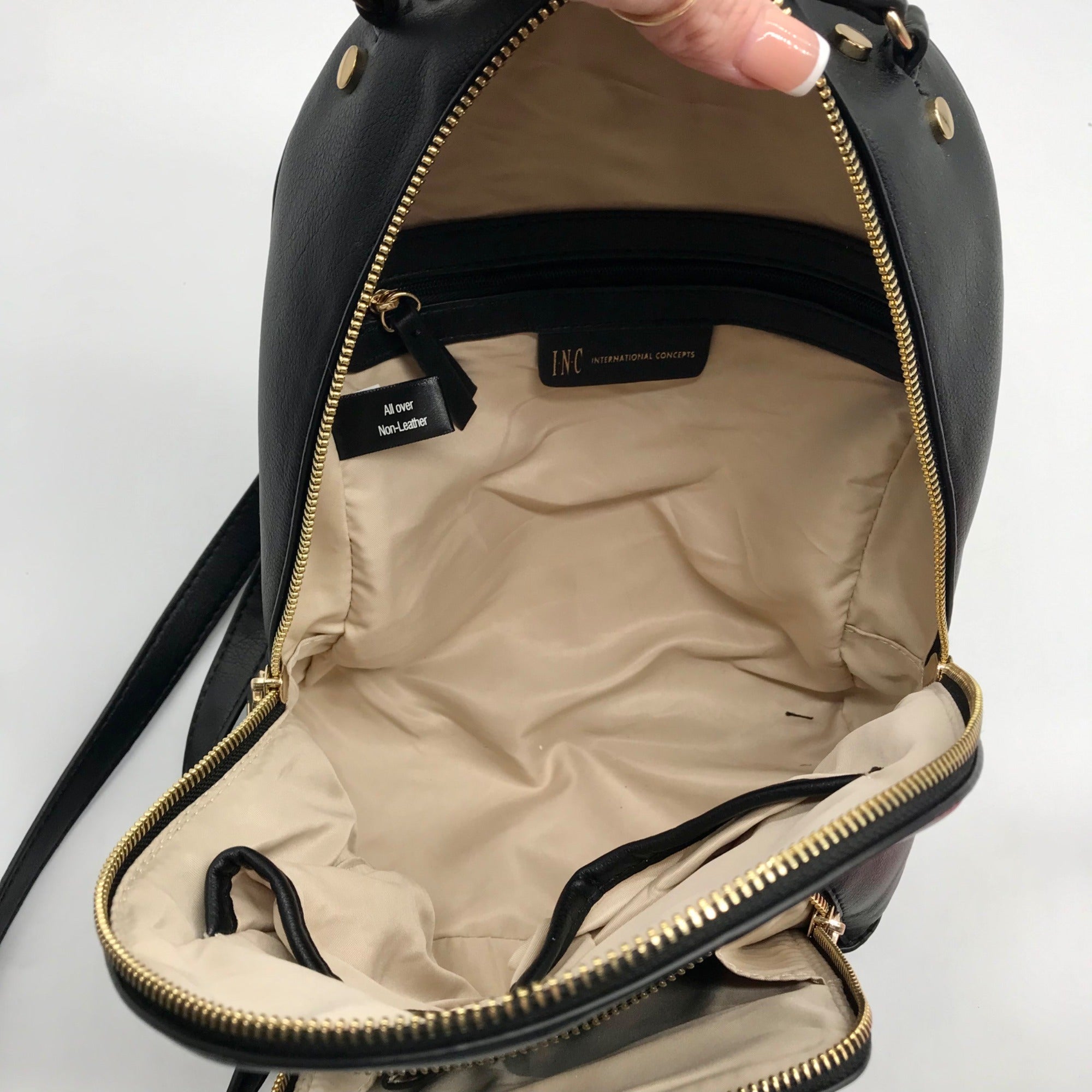 I.N.C. International Concepts Black Kolleene Backpack Bag