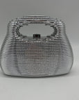 Cult Gaia Mimi Silver Top Handle Bag