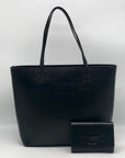 Kate Spade Black Leather Sawyer Street Maxi Tote Bag