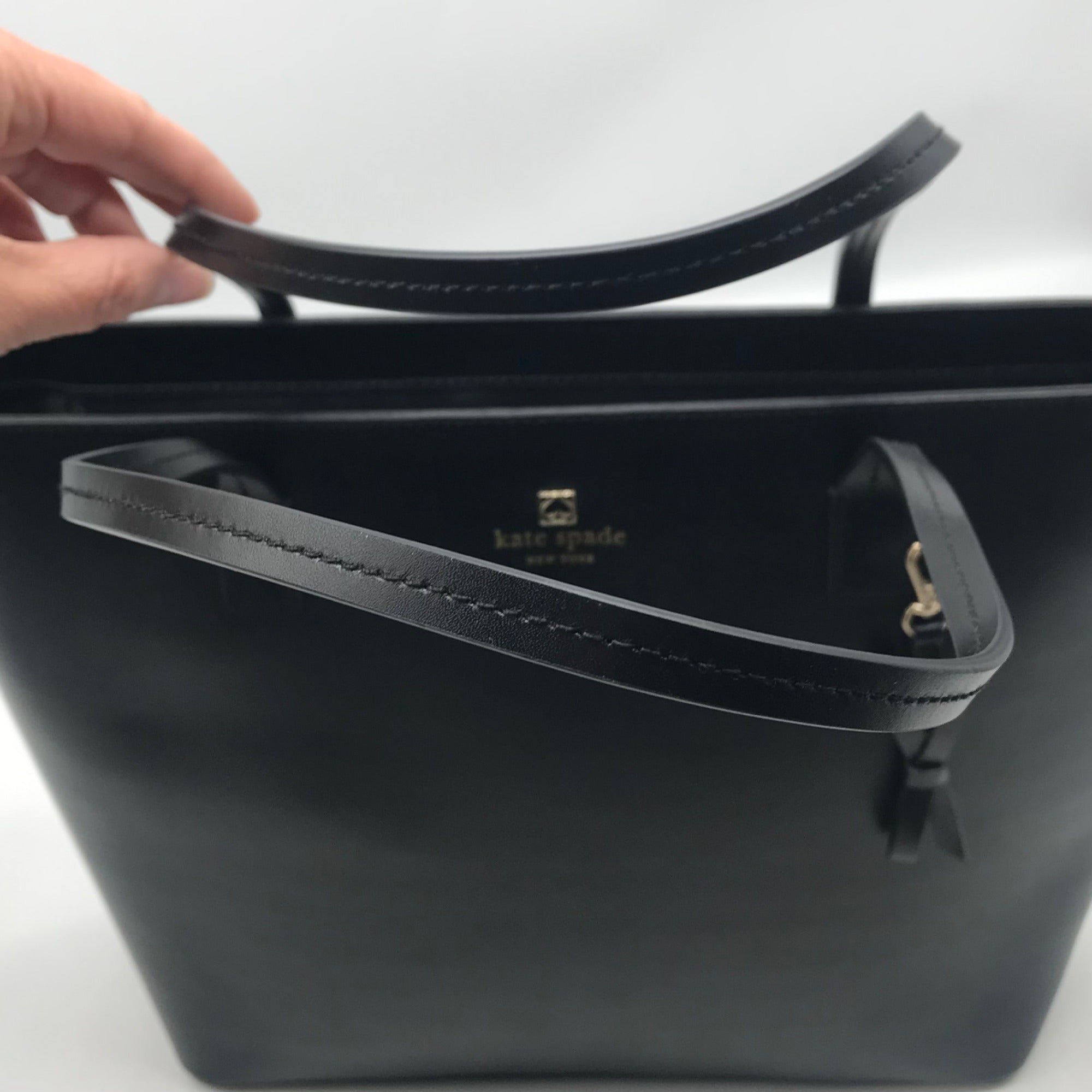 Kate Spade Black Leather Sawyer Street Maxi Tote Bag