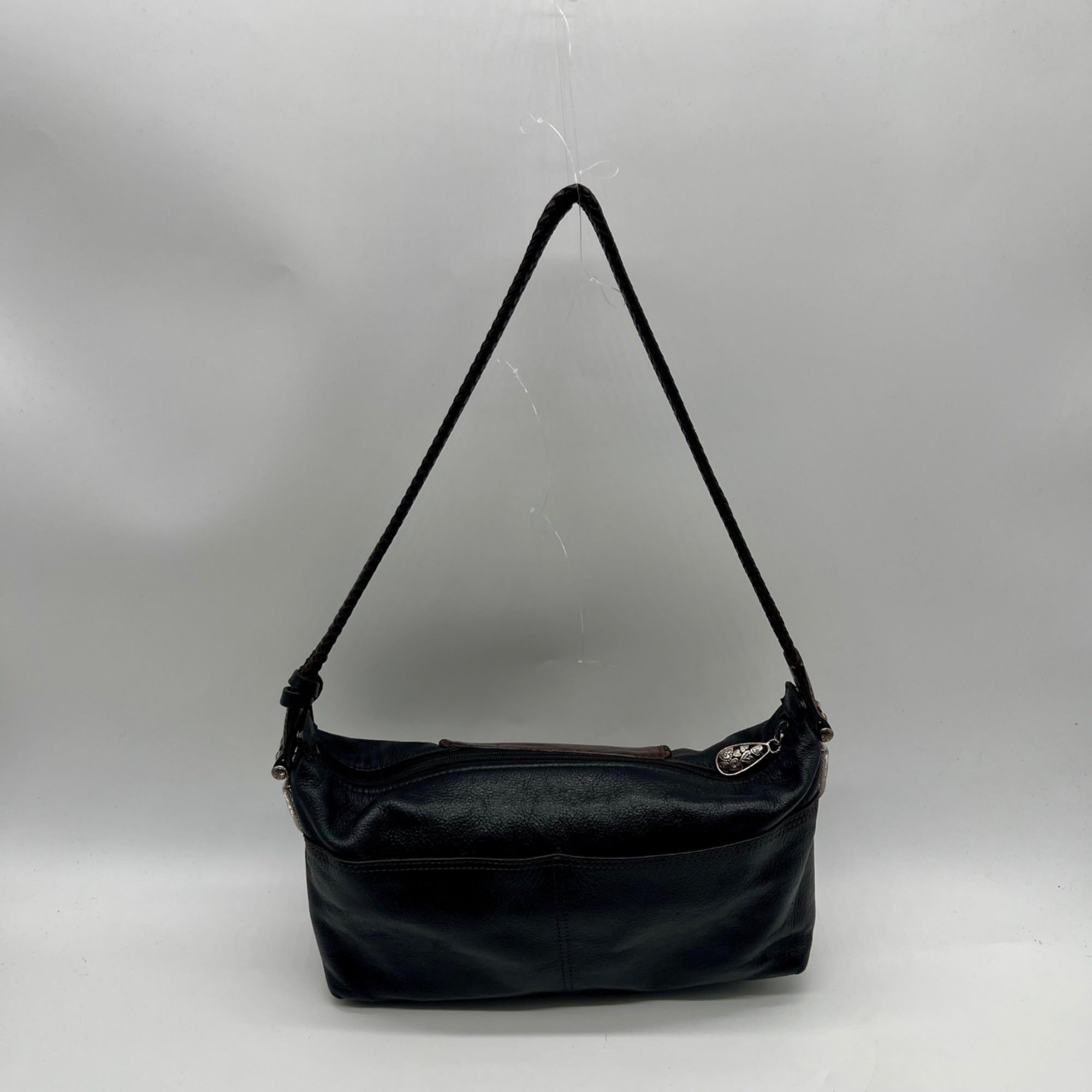 Brighton Black Leather Shoulder Bag
