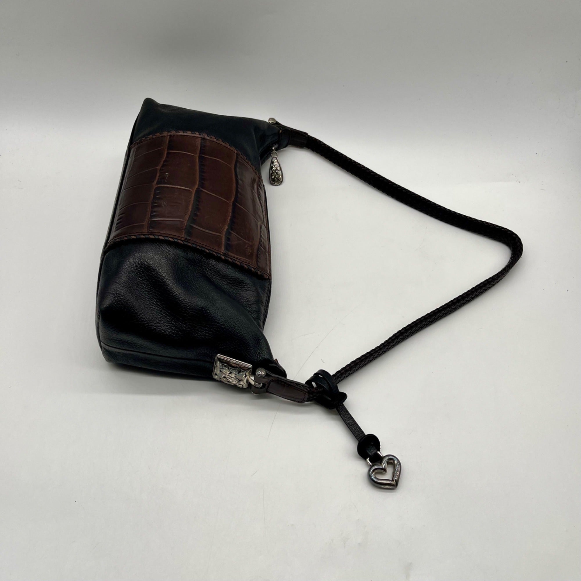 Brighton Black Leather Shoulder Bag