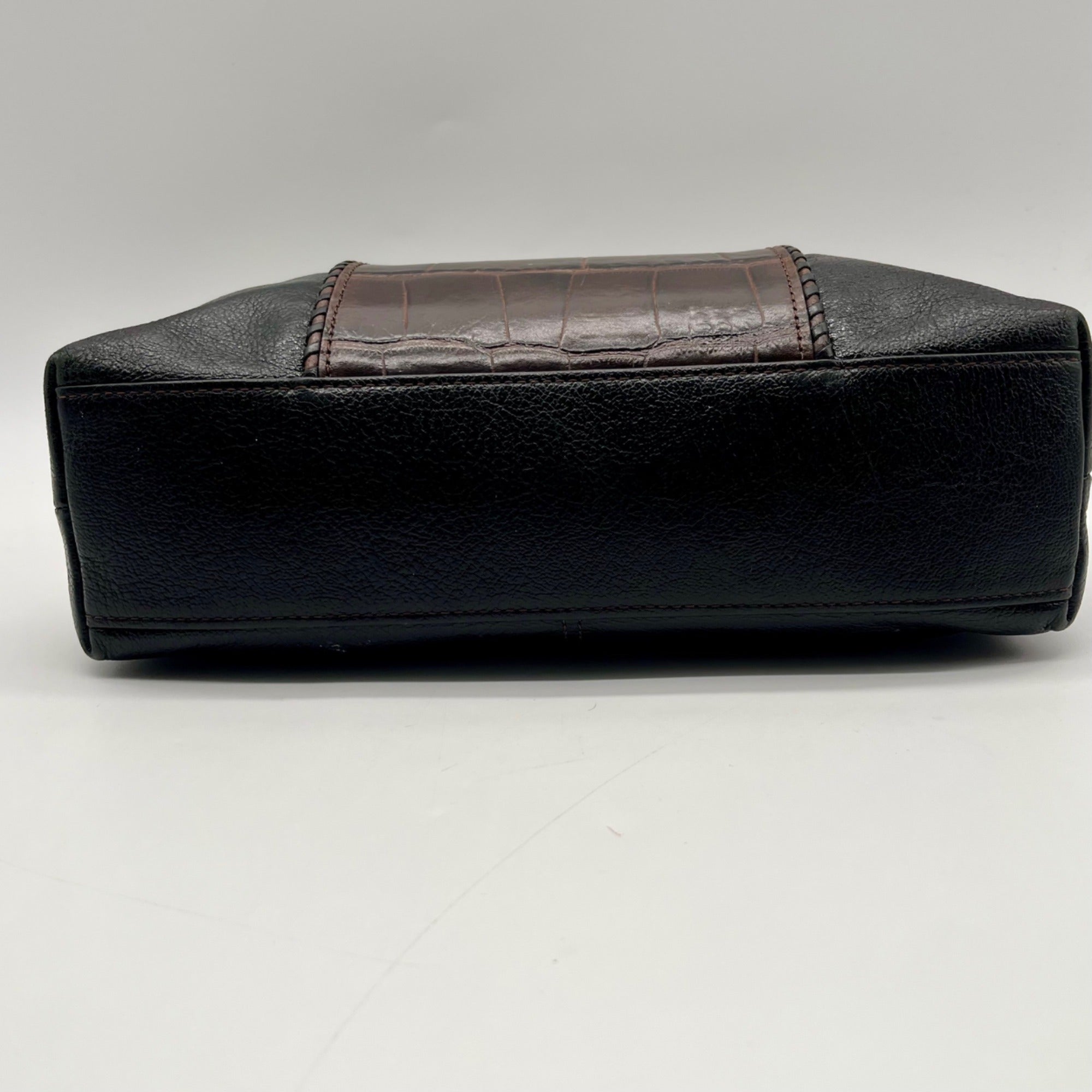Brighton Black Leather Shoulder Bag