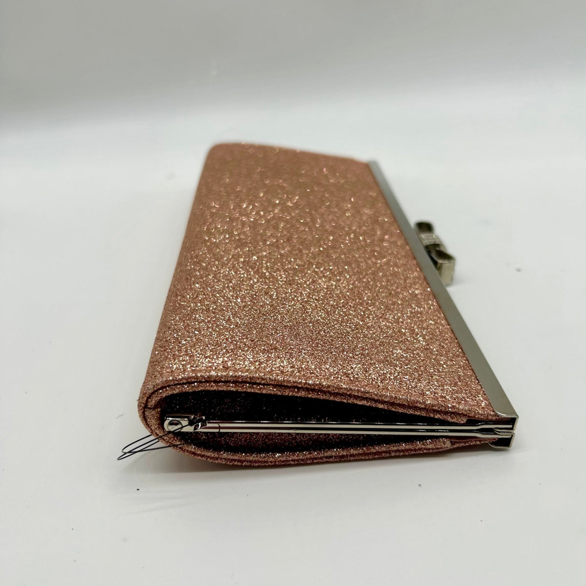 I.N.C. International Concepts Rose Gold Fabric Evening Clutch