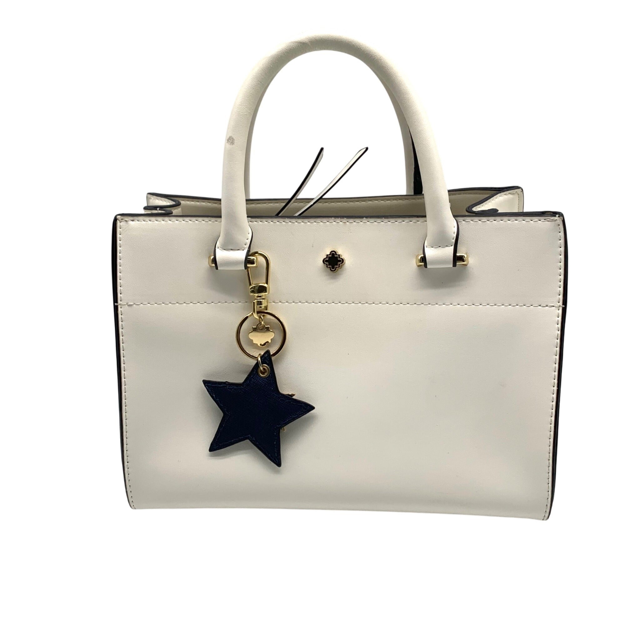 Crown &amp; Ivy White Convertible Crossbody Satchel