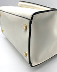Crown & Ivy White Convertible Crossbody Satchel