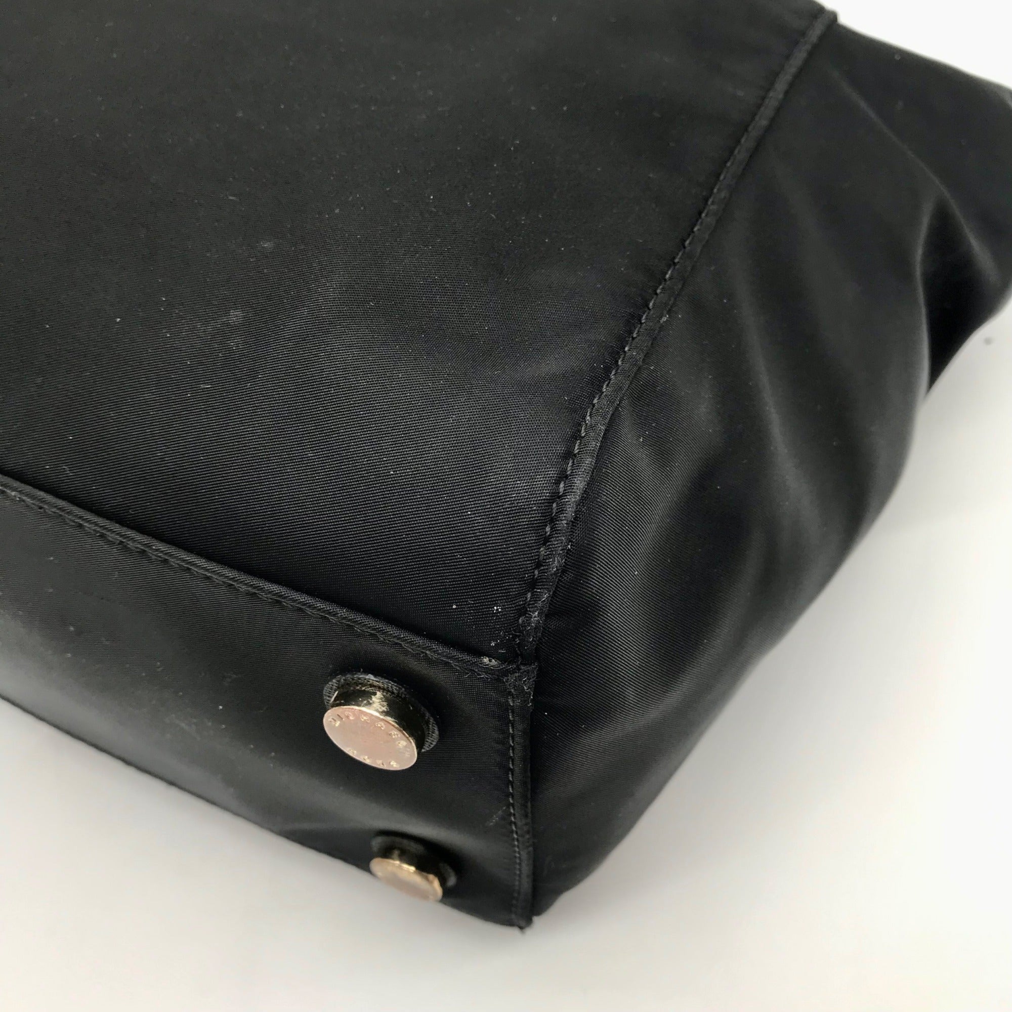 Michael Kors Black Nylon Kelsey Top Zip Tote Bag