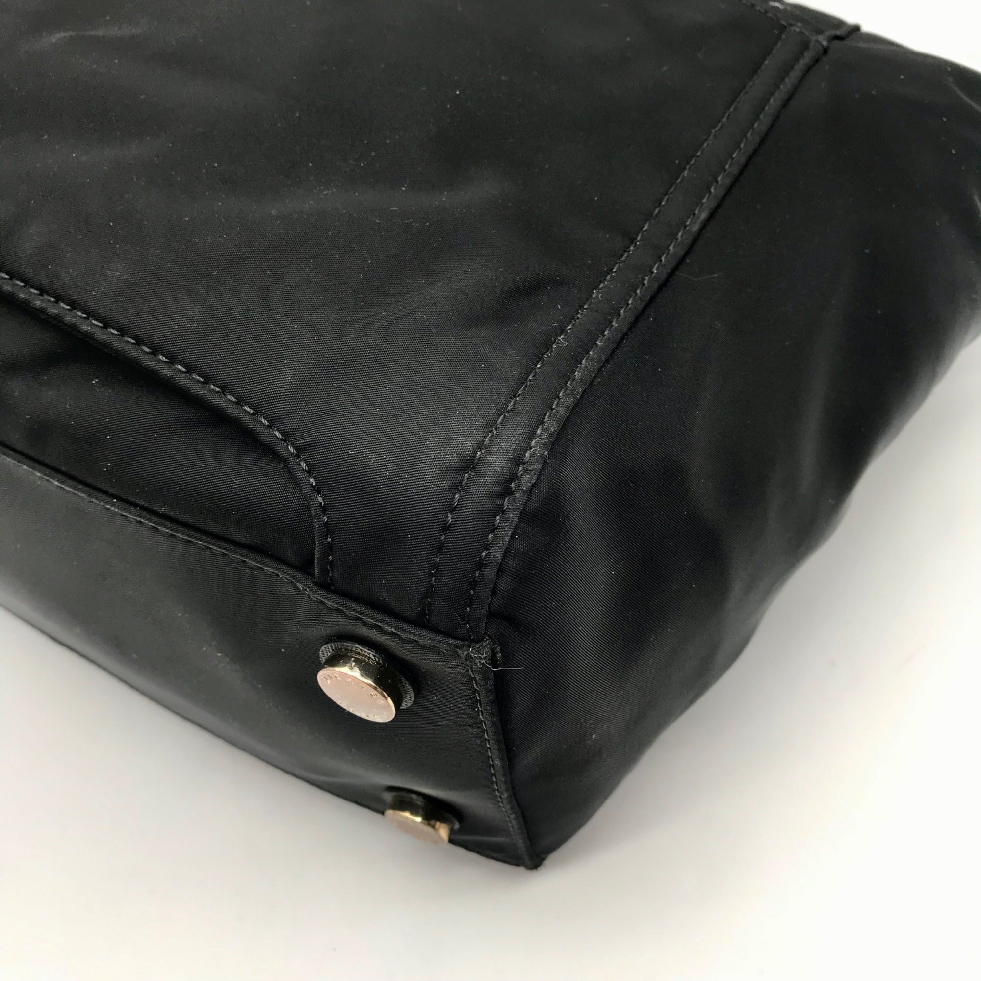 Michael Kors Black Nylon Kelsey Top Zip Tote Bag
