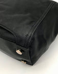 Michael Kors Black Nylon Kelsey Top Zip Tote Bag
