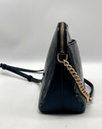 Michael Kors Black Cindy Patent Leather Dome Shoulder Bag