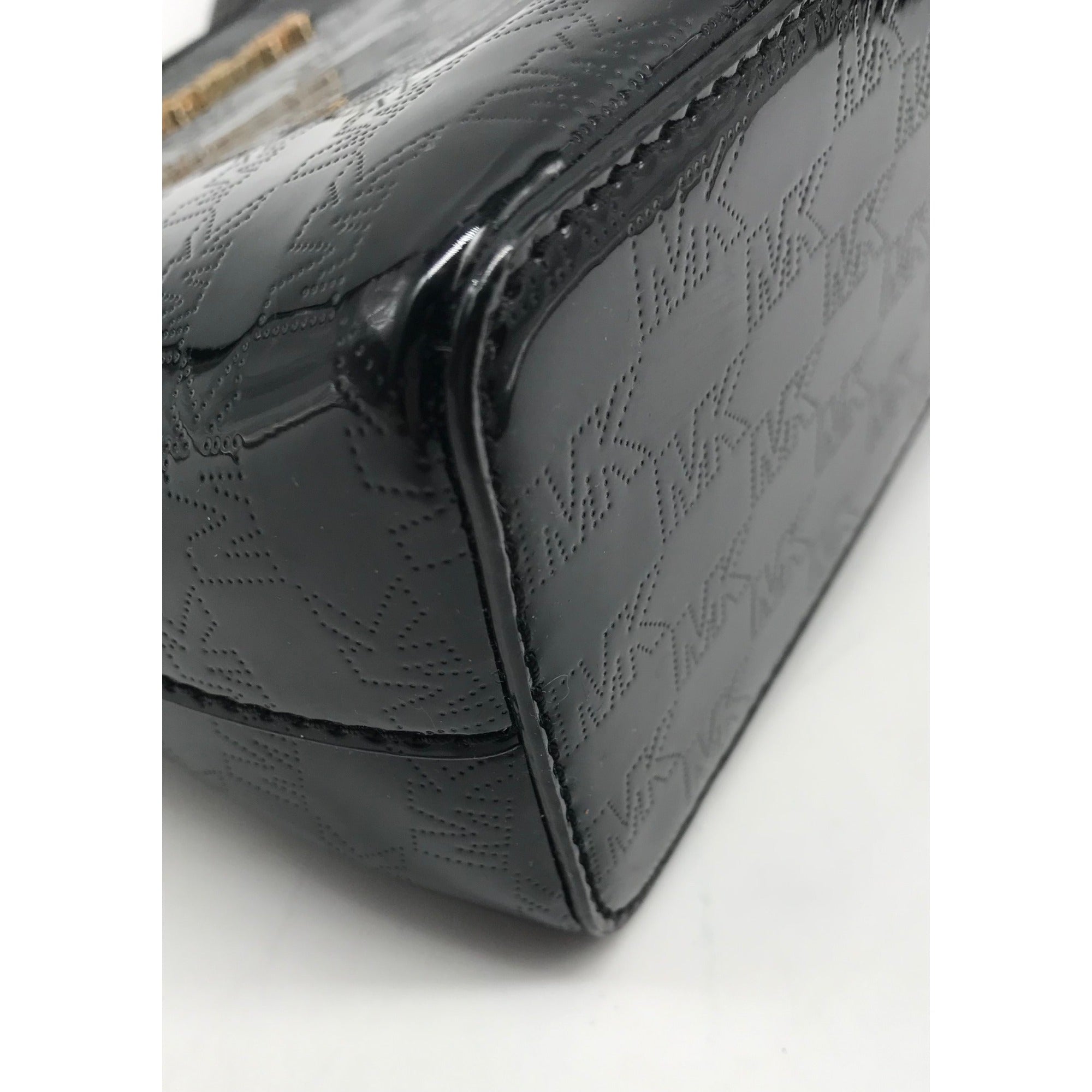 Michael Kors Black Cindy Patent Leather Dome Shoulder Bag