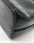 Michael Kors Black Cindy Patent Leather Dome Shoulder Bag